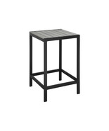 EastEnd Maine Outdoor Patio Bar Table in Brown Metal Gray plywood - $289.40