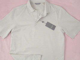 NEW $185 Bobby Jones Trophy Collection Golf Shirt!  Sm   *ITALY*   Stone Stripe - £73.06 GBP