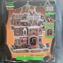 Lemax Spooky Town Castle on Spooky Hill W/ Box VTG 2002 Retired Tested See Notes - £61.70 GBP