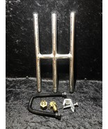 12&quot; Stainless Steel H-burner (12&quot; x 6&quot;, w/connectors) And Flex Hose - $88.24 CAD