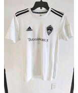 Adidas Colorado Rapids Men&#39;s Size Small Michael Edwards #34 White Jersey - $635.44 MXN