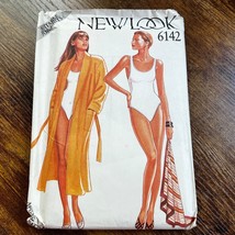 Vintage Sewing Pattern New Look 6142 Swimsuit &amp; Robe 8-10-12-14-16 - £13.57 GBP