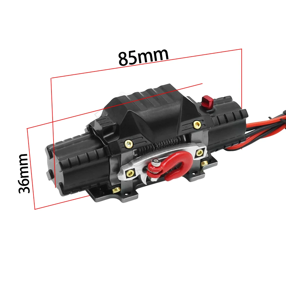 RC Metal Automatic Double Motor Simulated Winch for 1/10 RC Crawler Car (Axial - £31.20 GBP