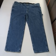 Lee Men's Size 50×32 Fits (48×30)  Blue Straight Leg Loose Fit Cargo Denim Jeans image 10