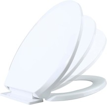 Renovators Supply Manufacturing Plastic Soft Close Toilet Seat Elongated, White - £42.56 GBP