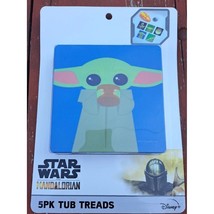 Disney Star Wars Mandalorian Baby Yoda 5 Pk Set Anti Slip Tub Treads Child Grogu - $4.46