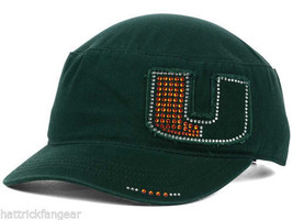 Miami Hurricanes TOW Women's Castro Cadet NCAA Gleam Military Cap Hat - $18.99