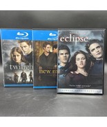 3 Twilight Saga DVD  &amp; Blu Ray New Moon, Eclipse, Twilight GREAT Condition - £10.94 GBP
