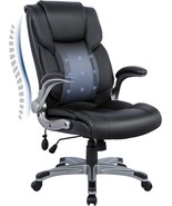 High Back Executive Office Chair- Ergonomic Home Computer Desk Leather, ... - £164.34 GBP