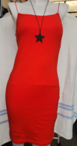 Red Zara Spaghetti Strap Mini Dress Brand New - £10.38 GBP