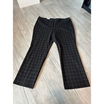 The Limited Lexie Dress Pants Women&#39;s Black Workwear Bootcut Plaid Size 22W - £11.74 GBP