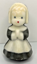 Vintage Gurley Thanksgiving Pilgrim Girl Candle 3&quot; SKU H600 - £15.02 GBP