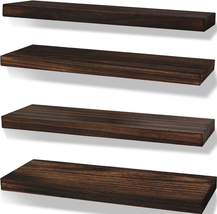 Rustic Farmhouse Floating Shelves for Wall Decor Storage Wood Wooden Wall Shelve - £22.68 GBP