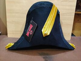 Napoleonic British Officer Bicorn Hat: Wool &amp; French Braid - $225.00