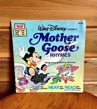 Walt Disney Vintage Read-Along Mother Goose Rhymes No Cassette 1979 DC 24 - $19.99