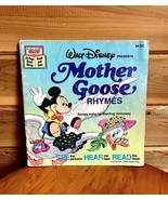 Walt Disney Vintage Read-Along Mother Goose Rhymes No Cassette 1979 DC 24 - $19.99