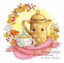 RIOLIS UAB Stamped Cross Stitch, Friendship Tea (14 Count) - £11.98 GBP