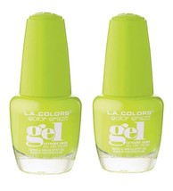 2 Pack L.A. Colors Creamy Neon Gel Nail Enamel Day Glow, 0.44 Fl Oz - £9.28 GBP