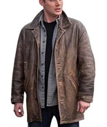 LJD Men&#39;s Dean Winchester | Vintage Coat | Mid length | Leather men | Di... - $2,402.82 MXN+
