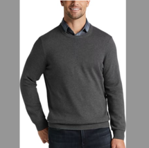 Joseph Abboud Modern Fit Crew Neck Pima Sweater - 3XLT colour; Charcoal - $37.39