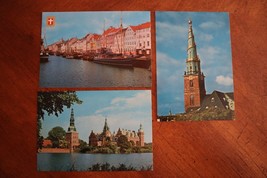 Vtg Lot 3 Denmark Postcard Kopenhagen Castle Frederiksborg Savior Church... - £7.33 GBP