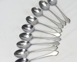 Oneida Summer Mist Autumn Glow Oval Soup Spoons 6 7/8&quot; Rogers Lot of 9 - £21.67 GBP