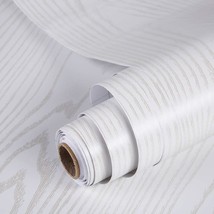 Oxdigi White Silver Wood Contact Paper - 24 X 196 Inches -, Bedroom - $40.92