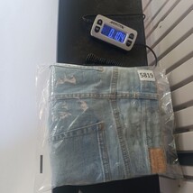 Denim Blvd Los Angeles DSK27129 Women's L Blue Mini Skirt Stretch with Ornaments image 9