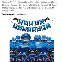 Party In A Box 43 Pc Birthday Party Set For Gamers - $34.53