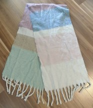 Womens Blanket Scarf Cream Multi Color One Size INC $58 - NWOT - £4.31 GBP