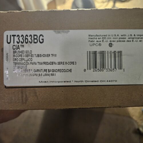 Moen UT3363 Cia Tub and Shower Trim Package - Gold - $544.50