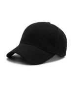 Men's Cotton Baseball Adjustable Hat Cap Ball Plain Washed Solid Color Black - $10.00