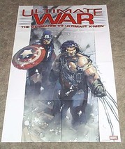 Marvel Comics Ultimate War X-Men Wolverine/Avengers Captain America promo poster - £17.71 GBP