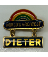 Vintage Worlds Greatest Dieter Rainbow Pin - £10.19 GBP