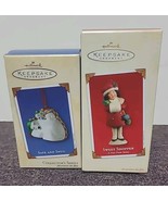 2 VTG Hallmark Keepsake Ornaments 2002-03  Safe and Snug, Sweet Shopper NIB - $10.92
