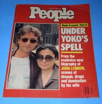 John Lennon Yoko Ono People Weekly Magazine Vintage 1988 - £23.88 GBP