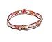 Guatemalan Czech Glass Seed Bead Crystal Beaded Thin Strap Jewel Bracelet - Wome Item image 3