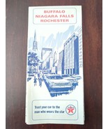 Buffalo Niagra Falls Rochester Road Map Courtesy of Texaco 1966 Edition - £11.75 GBP