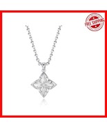 Lucky Clover Pendant Necklace for Women - 14K Gold Plated Adjustable Chain - $550.48 MXN