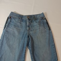 Lauren Jeans Co. Ralph Lauren Women's Cotton Blend Blue Denim Shorts Size 12 image 8