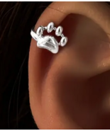 Paw print sterling silver ear cuff - £11.47 GBP