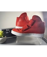 Men&#39;s Size 9 Nike Flystepper 2k3 Athletic Sneaker Red/White High - $967.68 MXN