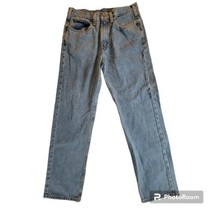 Carhartt Mens 32x32 Relaxed Fit Blue Denim Jeans Cotton B460LVB IRREGULAR  - $19.79