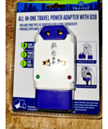 PROTEGE GLOBAL TRAVEL POWER ADAPTOR W/USB &amp; SURGE PROTECTOR - €17,07 EUR