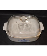 Vintage 1970s Corningware BLUE CORNFLOWER 2.5 Quart Casserole &amp; Lid A-10... - $39.57