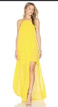 Show Me Your MuMu Rochester Maxi dress Daffodil Chiffon Size Small - £37.96 GBP