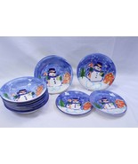 Emerald Holiday Christmas 6 Bowls 1 Salad Plate 2 Saucers Xmas - $31.60 CAD