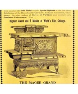 Worlds Fair Magee Grand Range 1894 Advertisement Victorian Wood Burning ... - $24.99