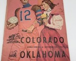 VINTAGE Oklahoma Sooners OU vs. Colorado Buffaloes Football Game Program... - $23.75