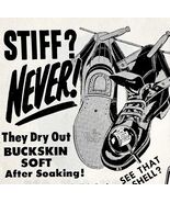 Wolverine Buckskin Leather Work Boots 1952 Advertisement Footwear Shell ... - €17,04 EUR